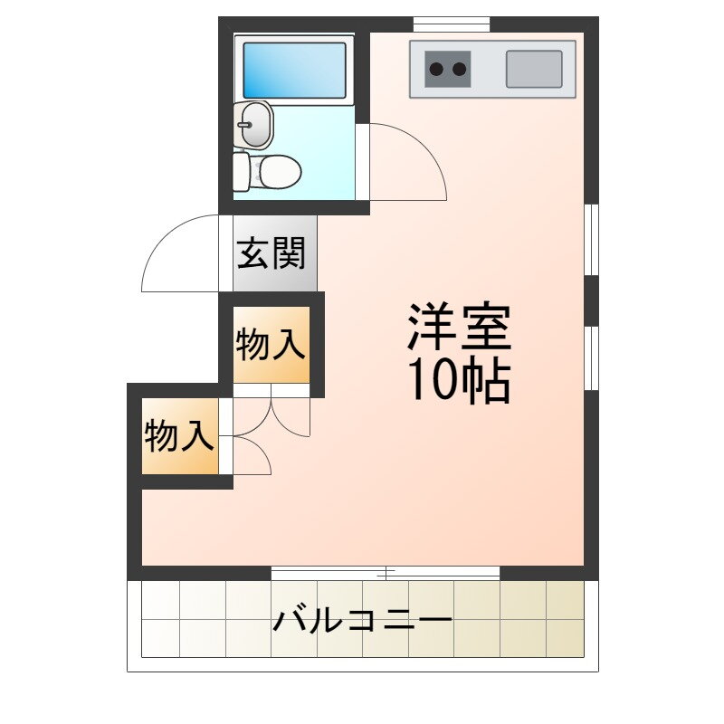 半田コーポ 2階 ワンルーム 賃貸物件詳細