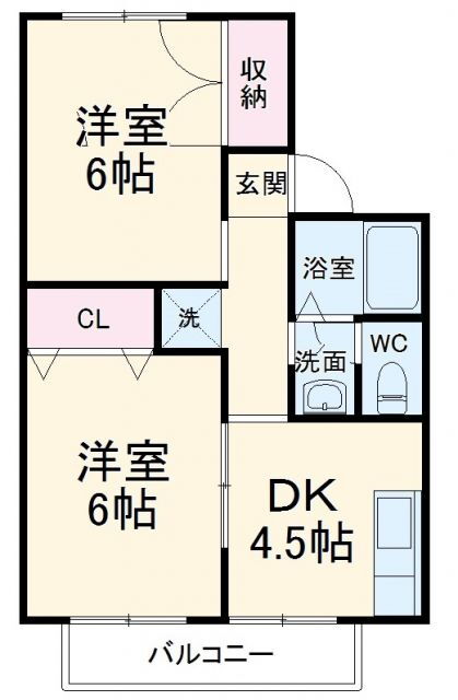 静岡県浜松市中央区篠ケ瀬町 浜松駅 2DK アパート 賃貸物件詳細