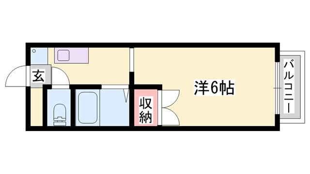 兵庫県姫路市八代 京口駅 1K アパート 賃貸物件詳細