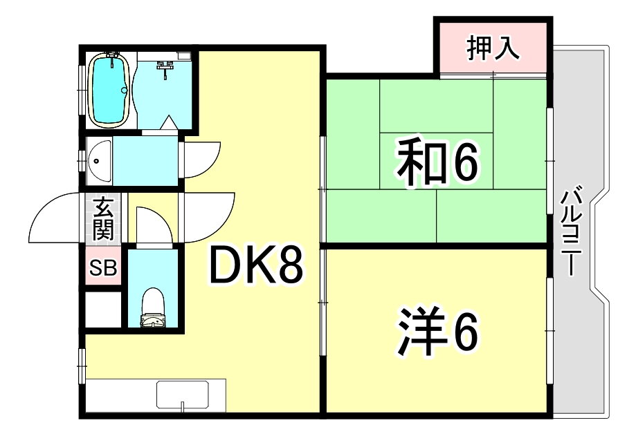 兵庫県明石市野々上２ 西明石駅 2DK マンション 賃貸物件詳細