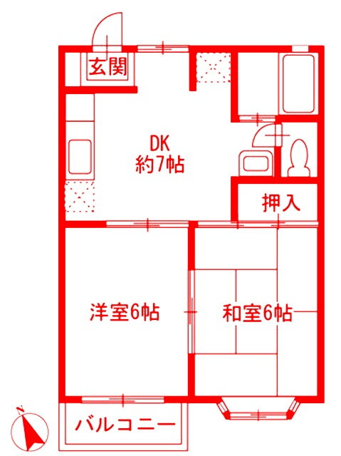 神奈川県横浜市都筑区勝田南２ 仲町台駅 2DK アパート 賃貸物件詳細
