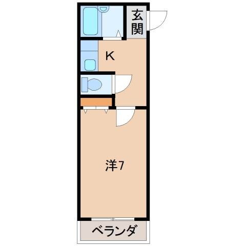 和歌山県和歌山市黒田 和歌山駅 1K マンション 賃貸物件詳細
