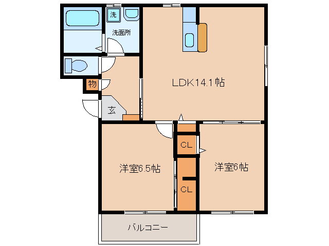 愛知県西尾市新在家町 2LDK マンション 賃貸物件詳細