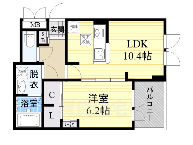 大阪府大阪市鶴見区徳庵２ 徳庵駅 1LDK アパート 賃貸物件詳細