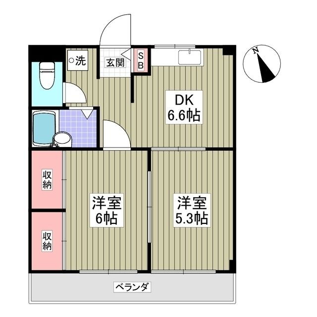 茨城県取手市台宿２ 取手駅 2DK マンション 賃貸物件詳細
