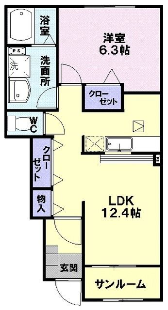 フェリーチェ・ヴィータ 1階 1LDK 賃貸物件詳細