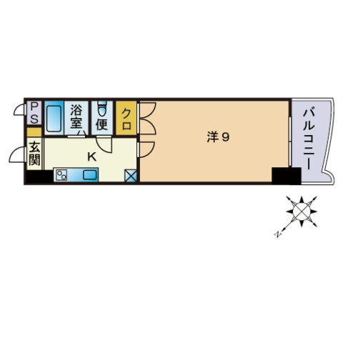 福岡県福岡市南区大楠１ 西鉄平尾駅 1K マンション 賃貸物件詳細