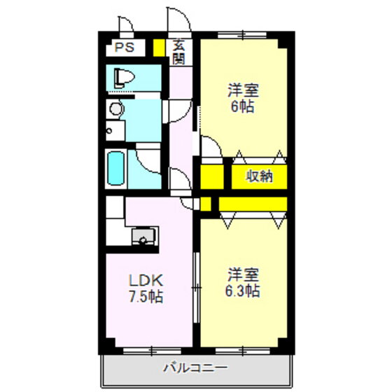 群馬県高崎市綿貫町 倉賀野駅 2LDK マンション 賃貸物件詳細