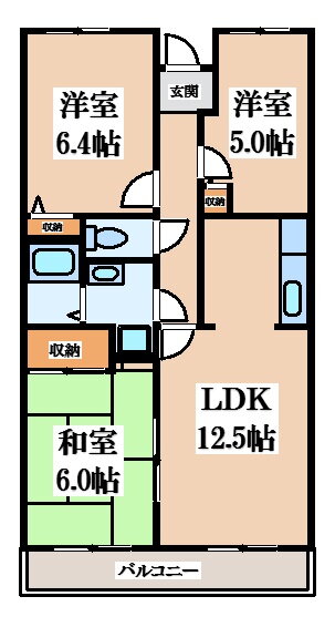 大阪府四條畷市岡山東２ 忍ケ丘駅 3LDK マンション 賃貸物件詳細