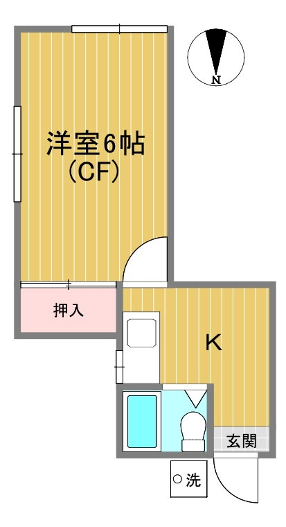 神奈川県川崎市幸区小倉５ 矢向駅 1K アパート 賃貸物件詳細