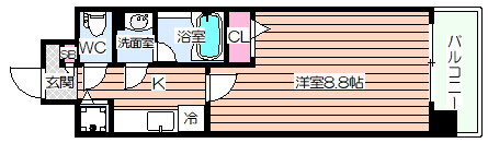 大阪府大阪市福島区野田６ 野田駅 1K マンション 賃貸物件詳細