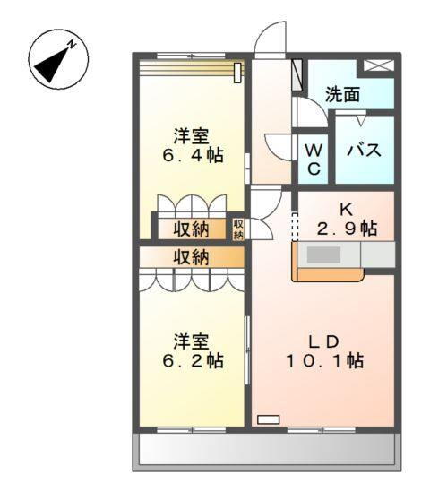 岡山県岡山市東区広谷 大多羅駅 2LDK アパート 賃貸物件詳細