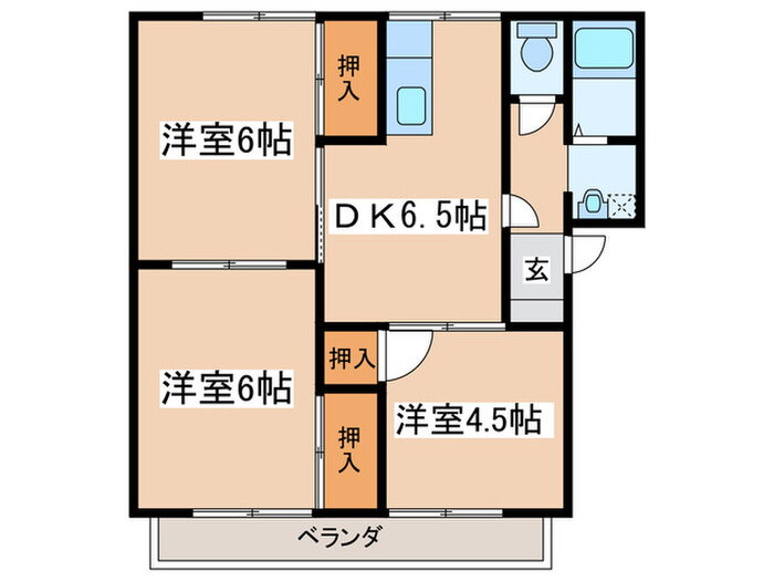 神奈川県相模原市緑区下九沢 橋本駅 3DK アパート 賃貸物件詳細