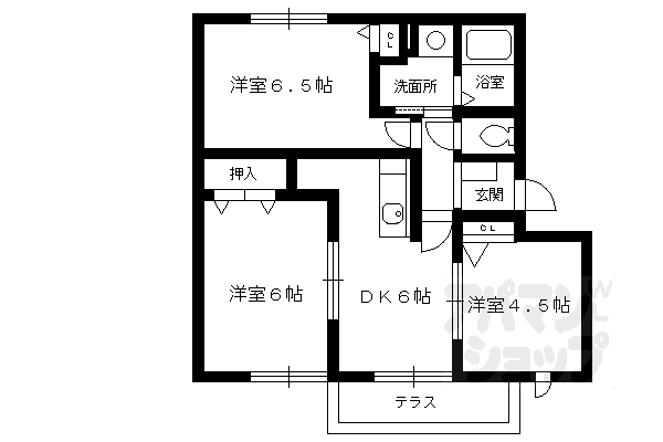 京都府京都市伏見区久我森の宮町 長岡京駅 3DK アパート 賃貸物件詳細