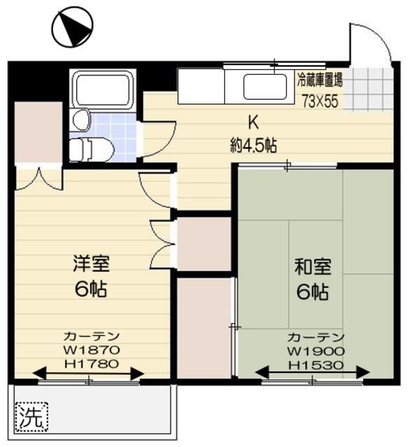 スカイヒルズ相模原 3階 2K 賃貸物件詳細