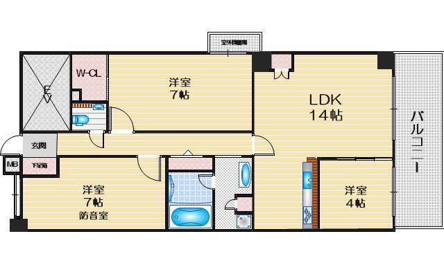 大阪府豊中市西緑丘３ 少路駅 3LDK マンション 賃貸物件詳細