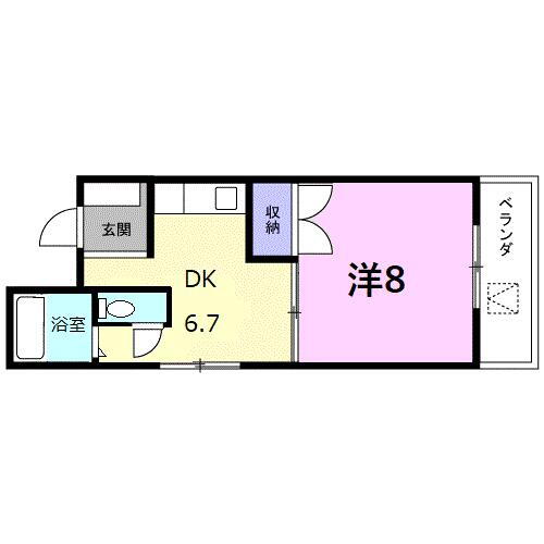 福井県福井市日光２ 福井駅 1DK マンション 賃貸物件詳細