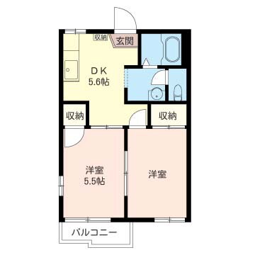 グランドコーポ天王台 2階 2DK 賃貸物件詳細