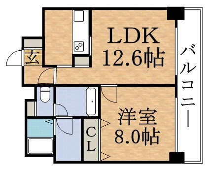 グレースガーデン大通 2階 1LDK 賃貸物件詳細