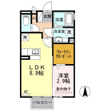 岐阜県岐阜市琴塚４ 岐阜駅 1LDK アパート 賃貸物件詳細