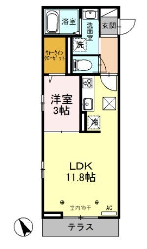ル・ベリエ 1階 1LDK 賃貸物件詳細