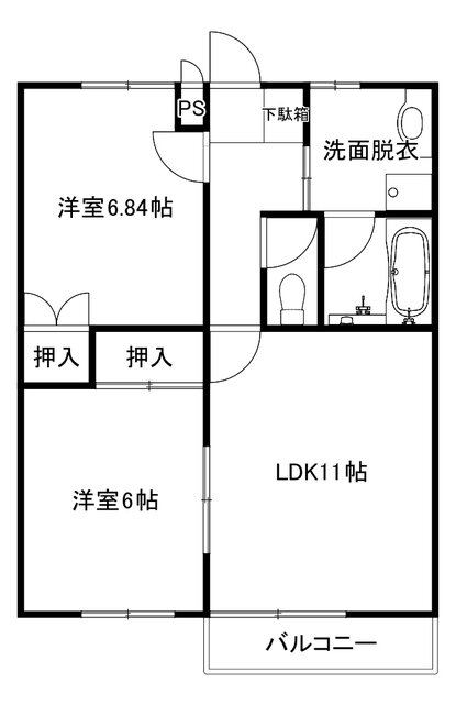 カーサソニア 2階 2LDK 賃貸物件詳細