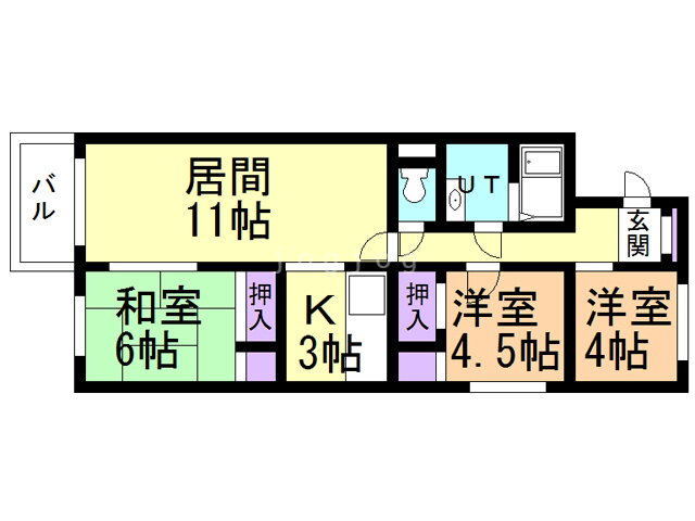 北海道札幌市白石区北郷五条７ 白石駅 3LDK マンション 賃貸物件詳細
