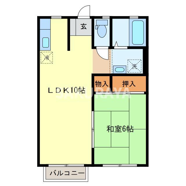 栃木県足利市今福町 山前駅 1LDK アパート 賃貸物件詳細