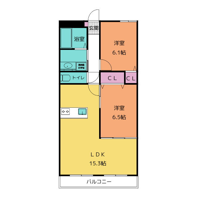 愛知県安城市住吉町５ 新安城駅 2LDK マンション 賃貸物件詳細