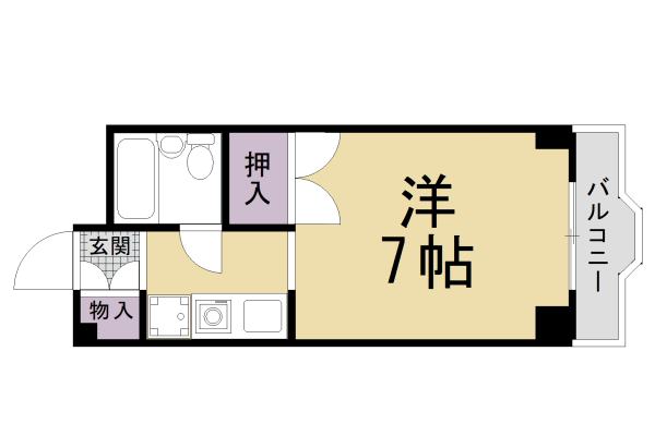 京都府京都市伏見区向島二ノ丸町 向島駅 1K マンション 賃貸物件詳細