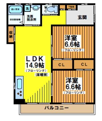 東京都中野区南台４ 笹塚駅 2LDK アパート 賃貸物件詳細