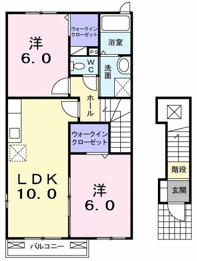 宮城県気仙沼市南郷 2LDK アパート 賃貸物件詳細