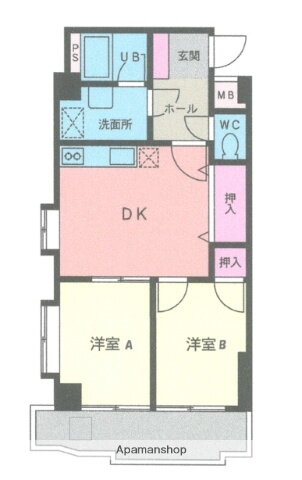 神奈川県横浜市中区大和町１ 山手駅 2DK マンション 賃貸物件詳細