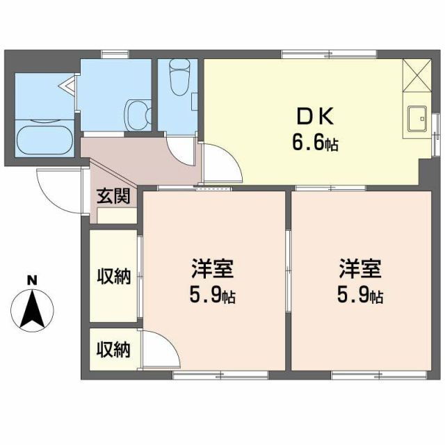 三重県四日市市笹川６ 西日野駅 2DK アパート 賃貸物件詳細
