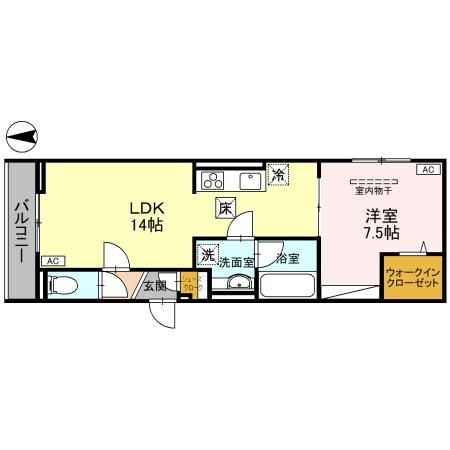 埼玉県越谷市レイクタウン２ 越谷レイクタウン駅 1LDK アパート 賃貸物件詳細