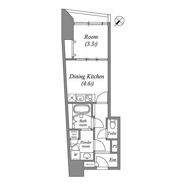 東京都港区三田３ 三田駅 1DK マンション 賃貸物件詳細