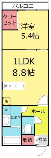 千葉県松戸市久保平賀 北小金駅 1LDK アパート 賃貸物件詳細