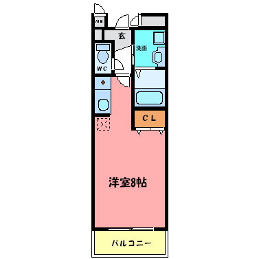 メルベーユ 2階 1K 賃貸物件詳細