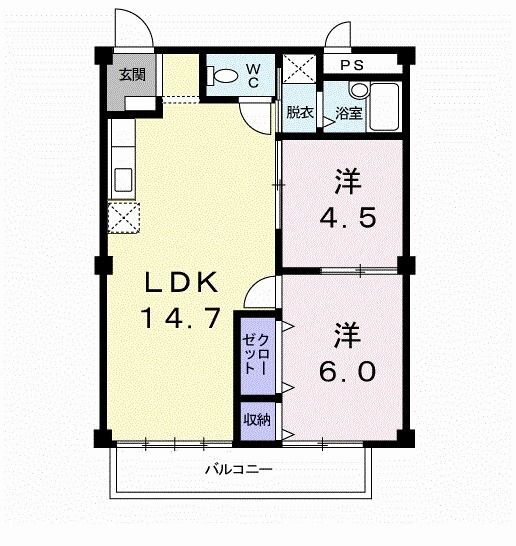 福岡県北九州市八幡西区御開４ 折尾駅 2LDK アパート 賃貸物件詳細