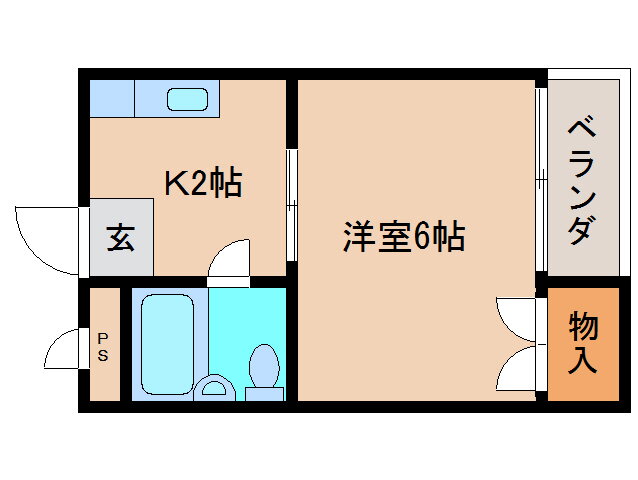 奈良県大和高田市三和町 大和高田駅 1K マンション 賃貸物件詳細