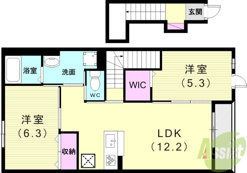 兵庫県神戸市西区今寺 朝霧駅 2LDK アパート 賃貸物件詳細