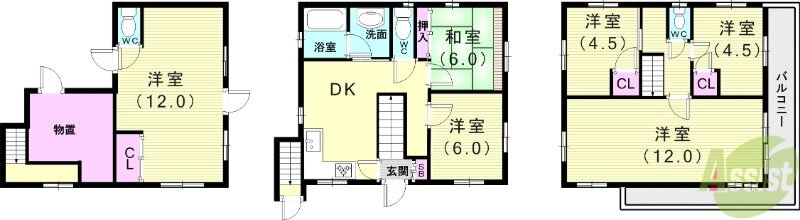 兵庫県神戸市垂水区仲田２ 垂水駅 6SDK 一戸建て 賃貸物件詳細