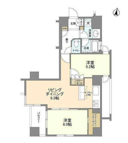 コスモリード原宿 3階 2LDK 賃貸物件詳細