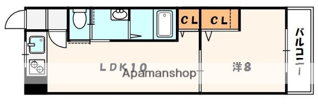 レオハイム長尾ＩＩＩ 4階 1LDK 賃貸物件詳細