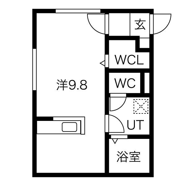 北海道札幌市北区麻生町４ 麻生駅 1K マンション 賃貸物件詳細