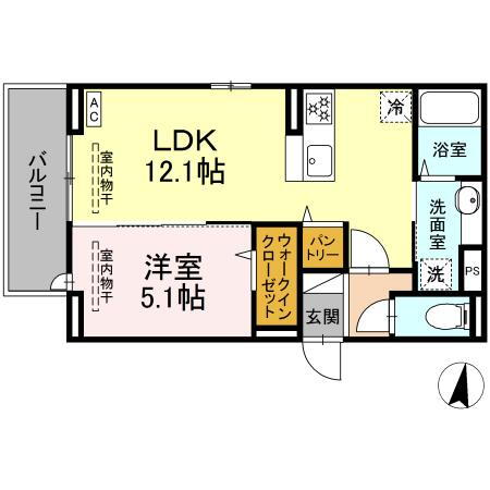 岡山県倉敷市美和１ 倉敷駅 1LDK アパート 賃貸物件詳細