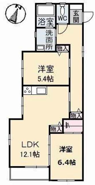 岡山県総社市総社３ 東総社駅 2LDK アパート 賃貸物件詳細