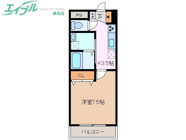 三重県桑名市大字東方 桑名駅 1K マンション 賃貸物件詳細