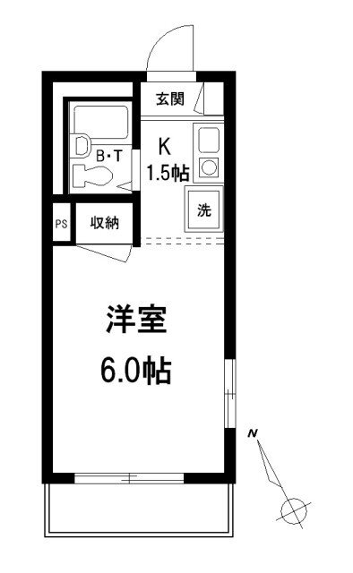 ホームカメリア 3階 1K 賃貸物件詳細