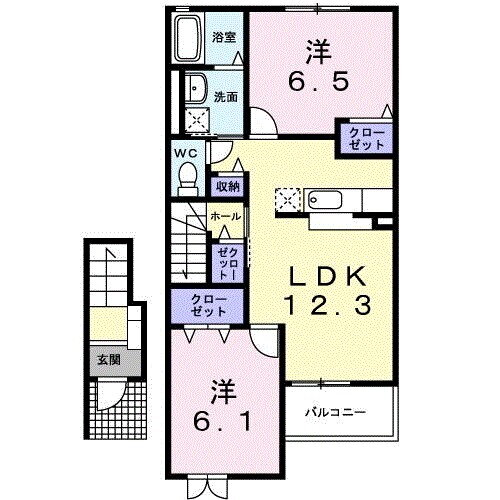 茨城県つくばみらい市小絹 小絹駅 2LDK アパート 賃貸物件詳細